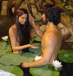 Adamo ed Eva al museo della Creazione, Petersburg ,Kentucky, USA