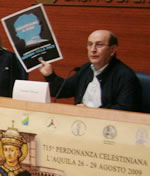 Ernesto Olivero presenta il logo dell'Appuntamento