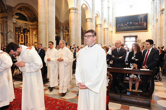 Alessandro Rossi riceve l’ordine del Diaconato. 